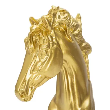 KONIK ZŁOTO-CZARNY 14X11X27 cm